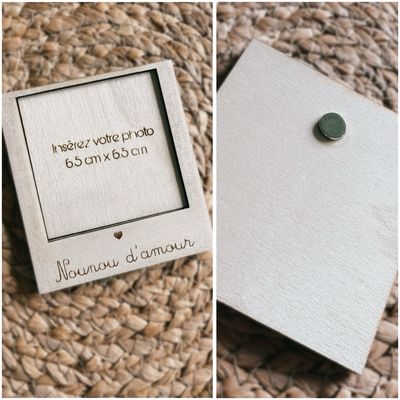 Cadre photo magnet nounou