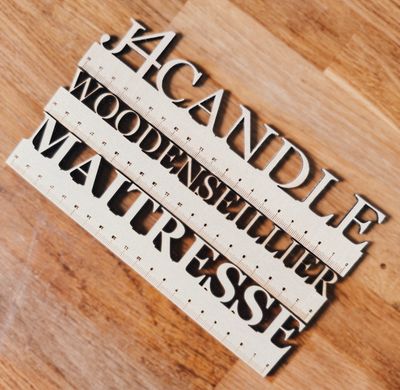 Règle 20cm personnalisée