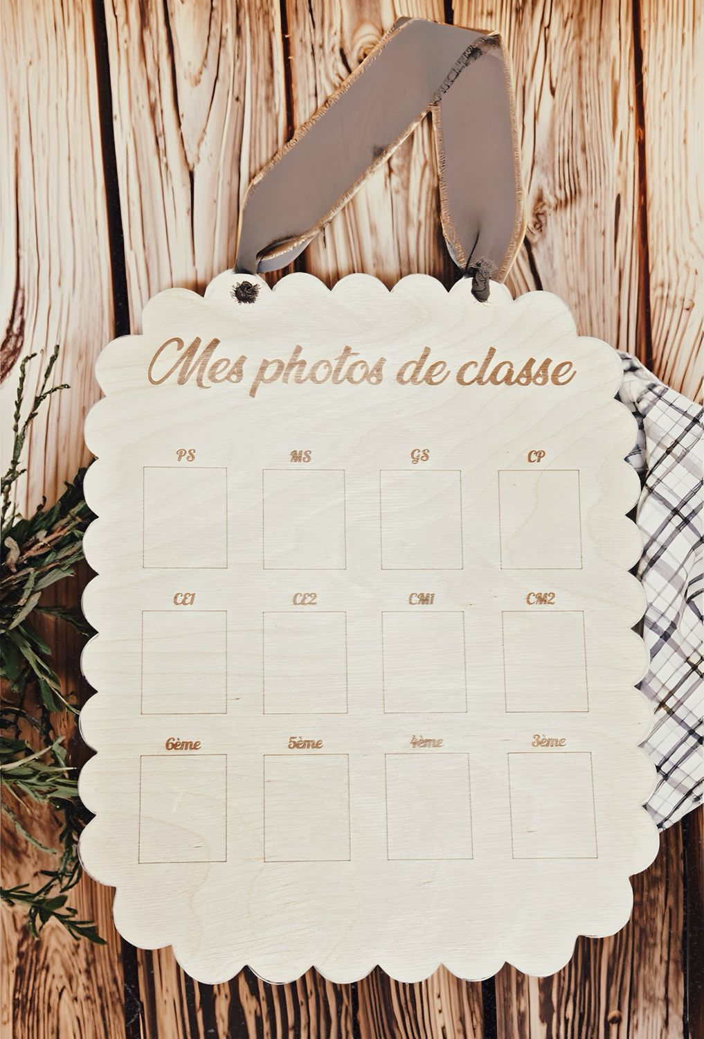 Panneau photos de classe