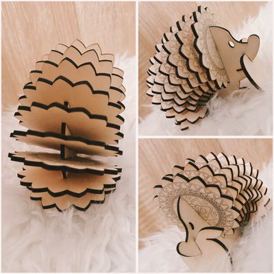 Hérisson dessous de verres rangement déco