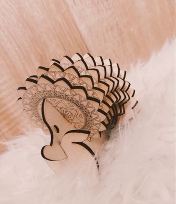 Hérisson dessous de verres rangement déco