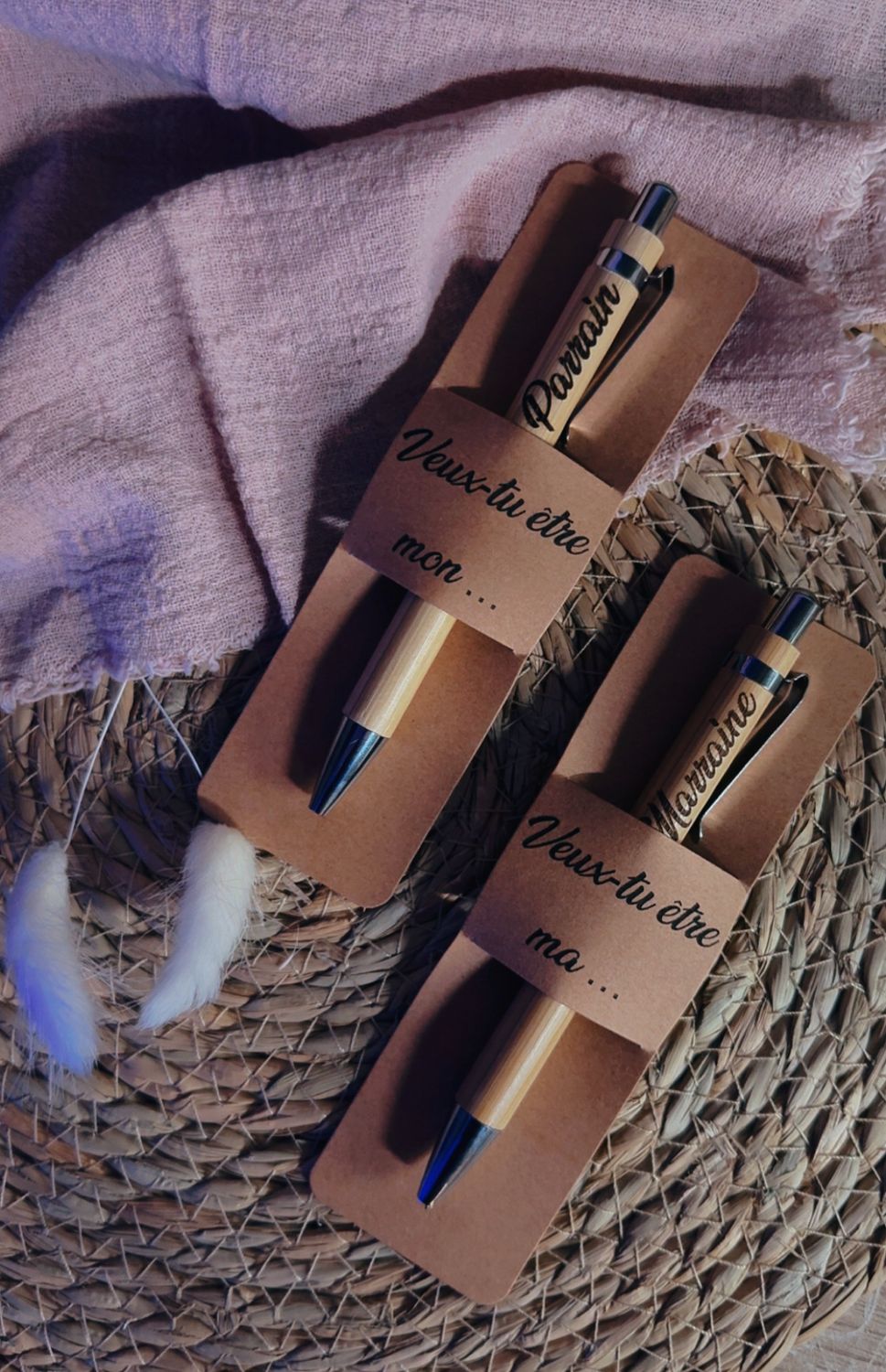 Stylo «veux-tu être » parrain/ marraine