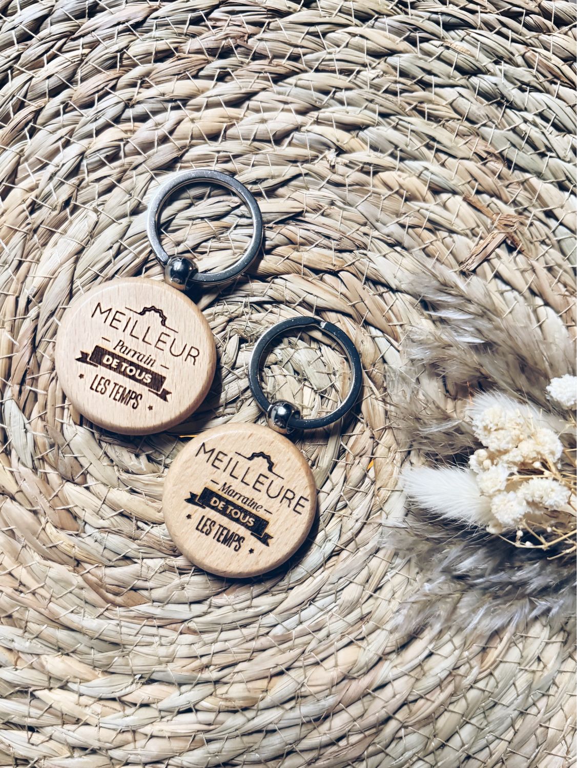 Porte clé meilleur(e) parrain/ marraine