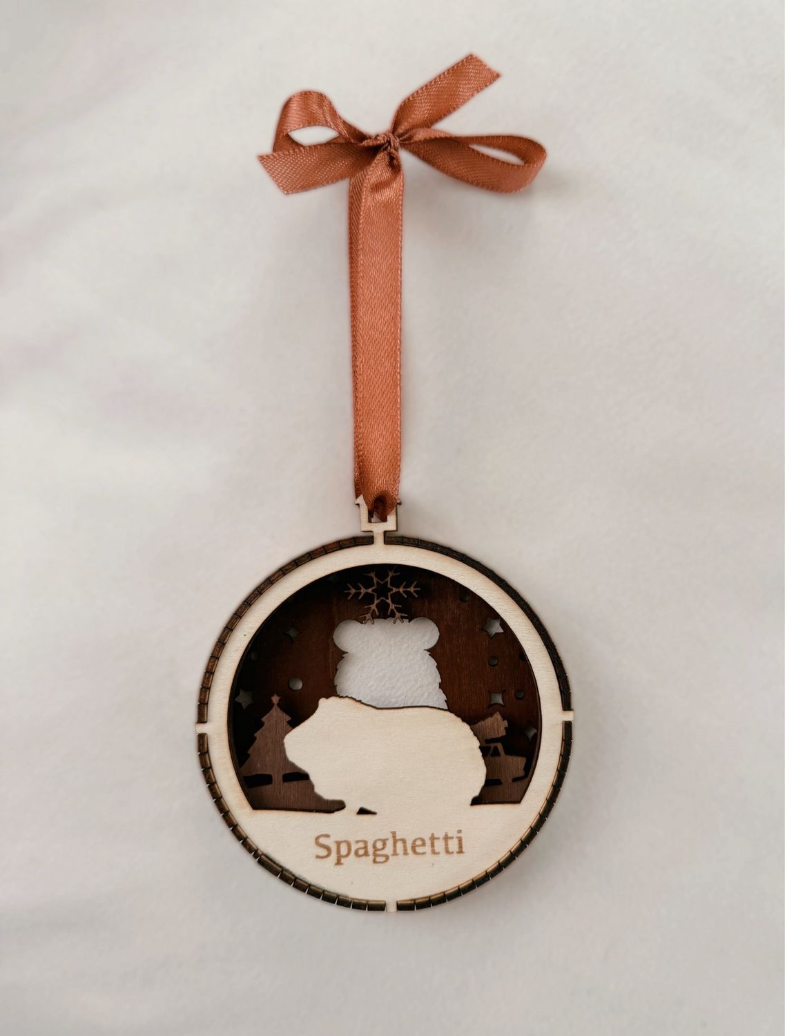 Boule de Noël cochon d’Inde