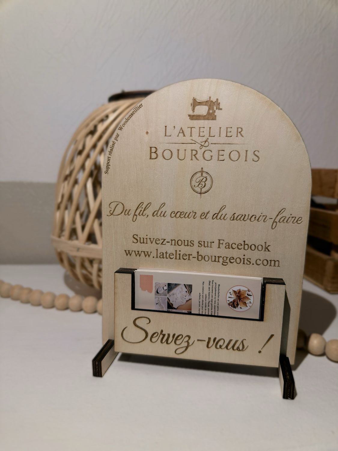 Support cartes de visites