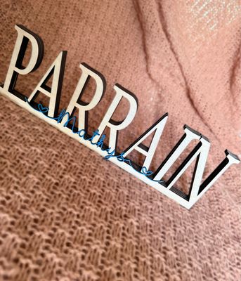 Décoration Parrain/marraine