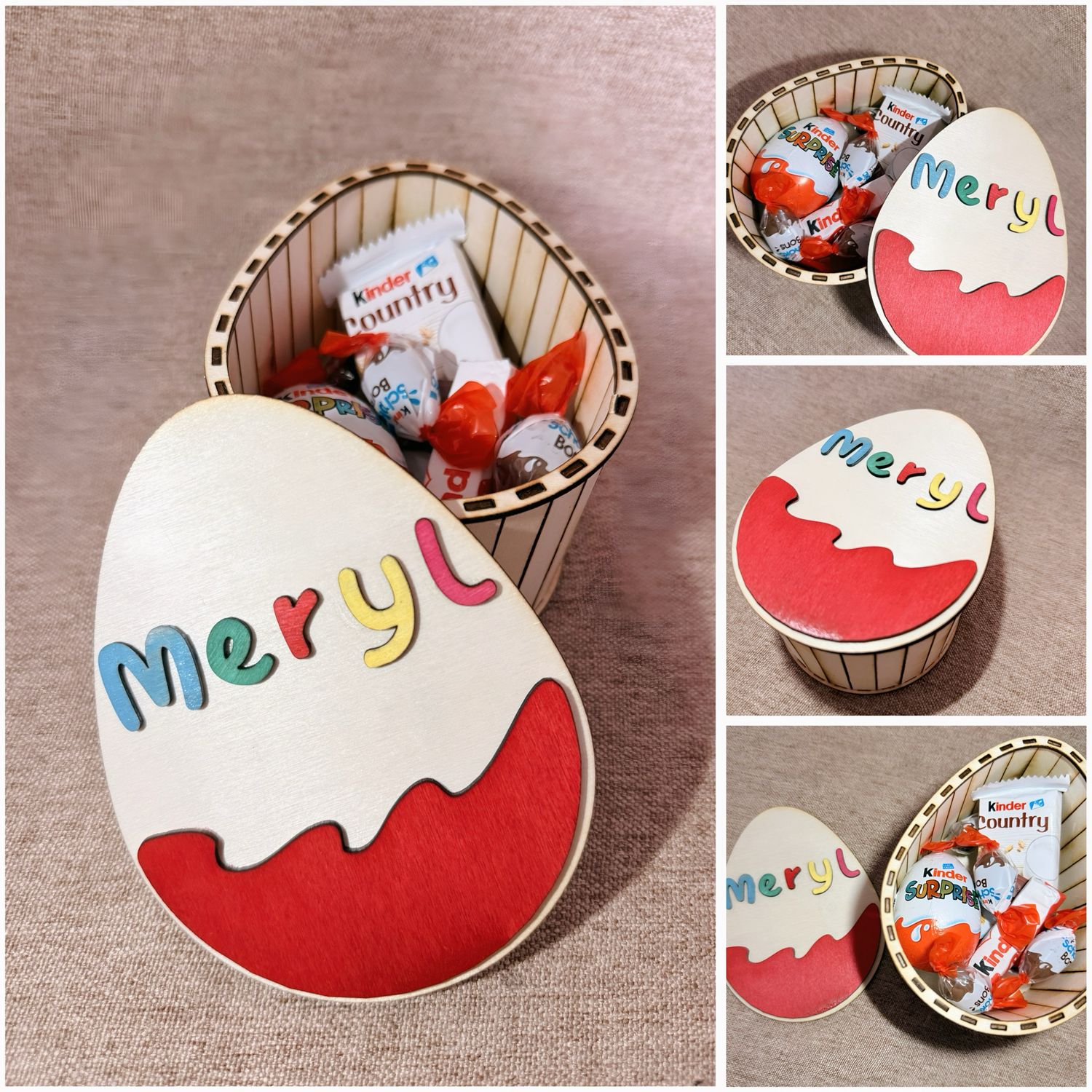 Boîte surprise œuf personnalisée