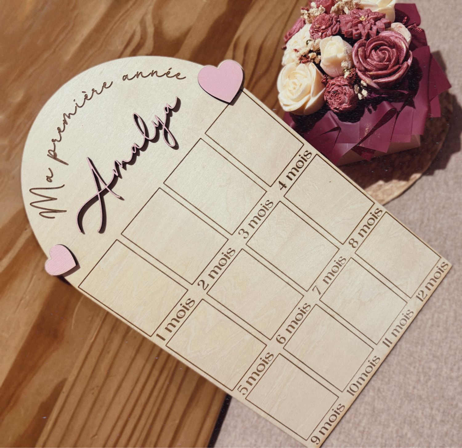 Panneau première année cœurs