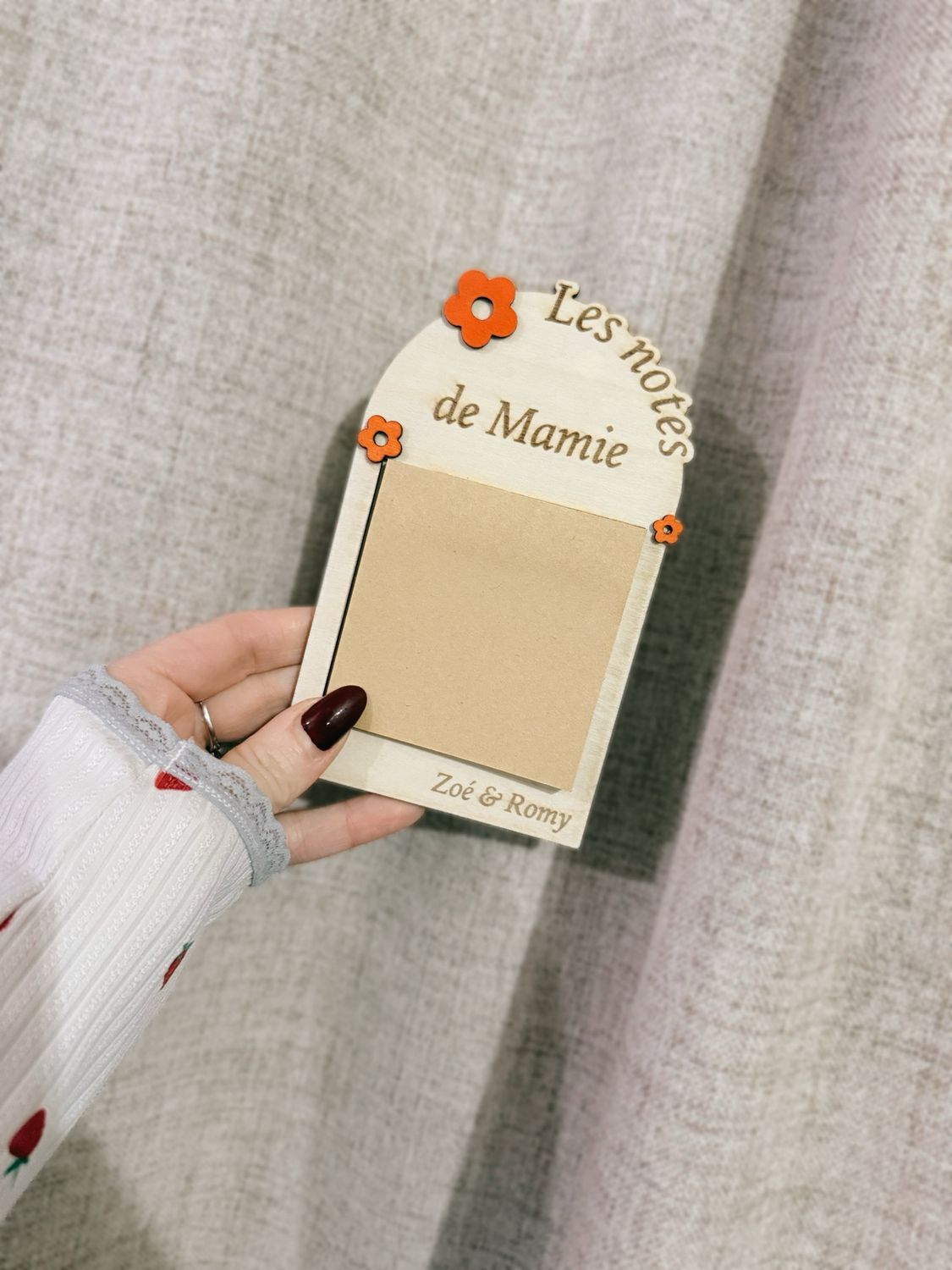 Porte notes personnalisé