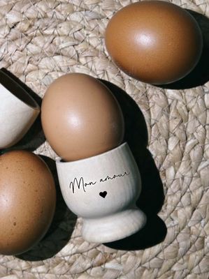 Coquetier «mon amour»