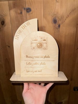 Pancarte double livre d’or