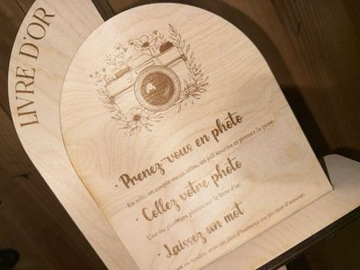 Pancarte double livre d’or