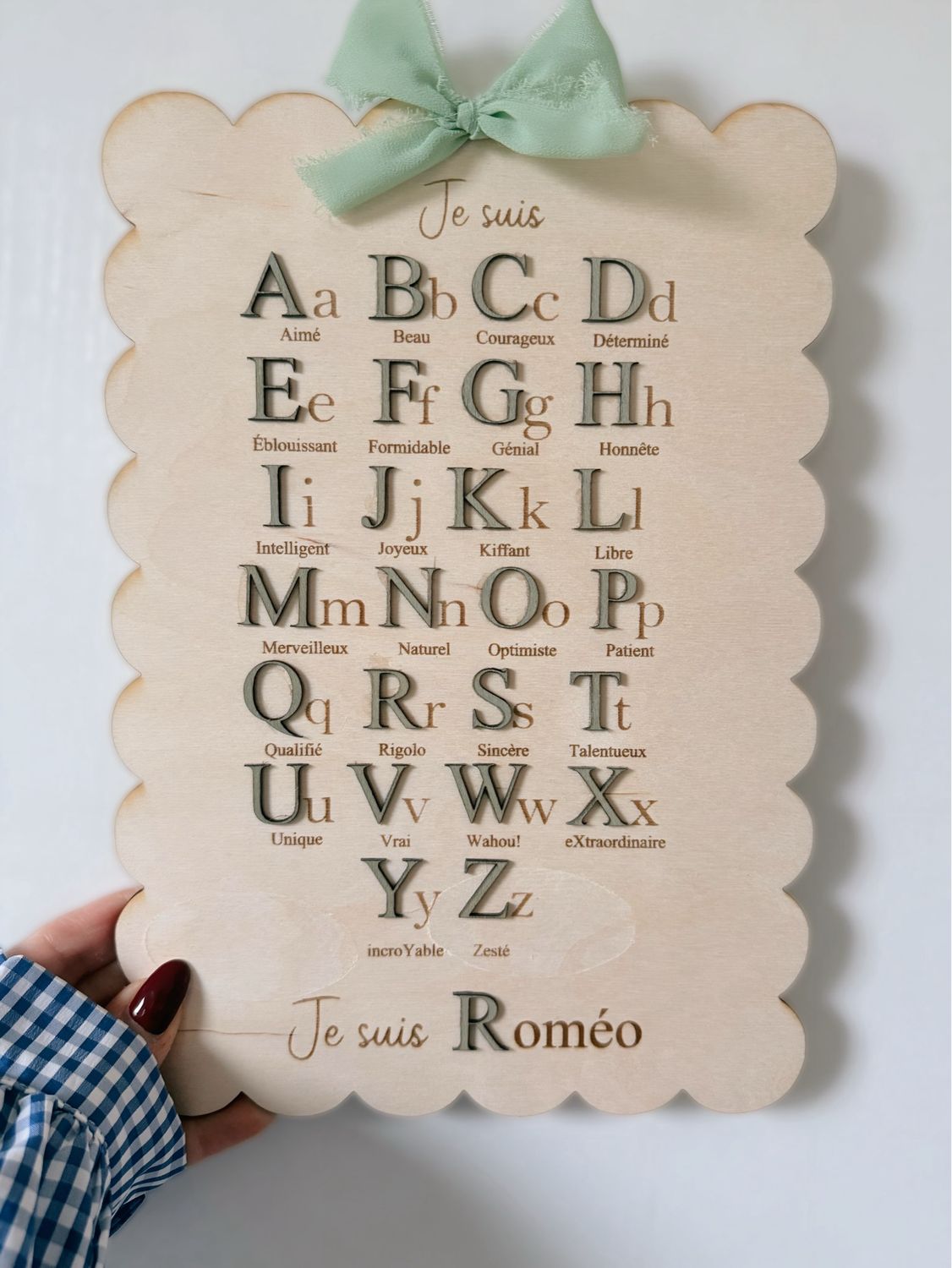 Alphabet positif personnalisé