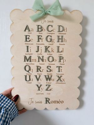 Alphabet positif personnalisé