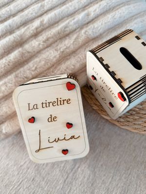 Tirelire cœurs