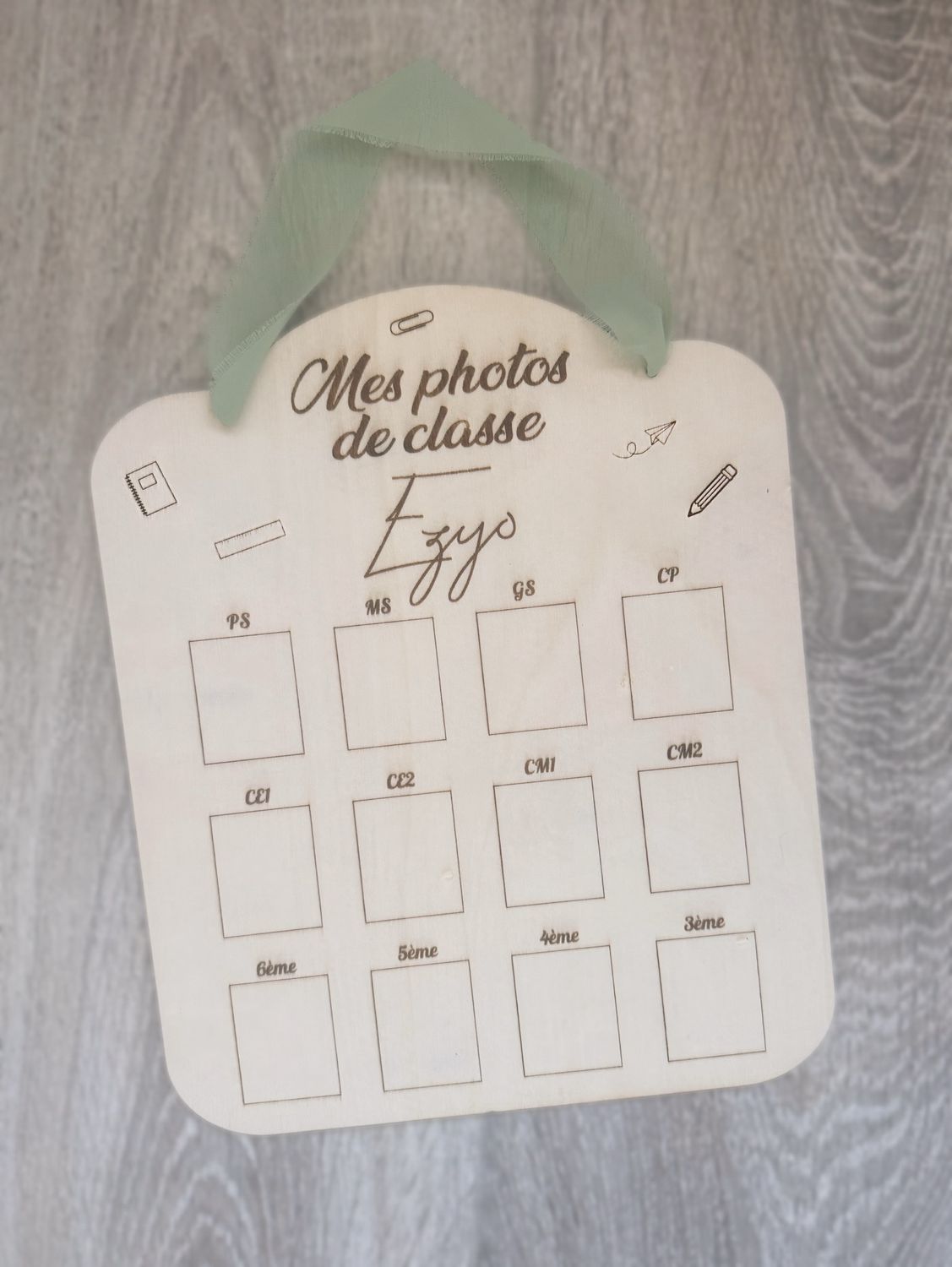 Mes photos de classe support personnalisé