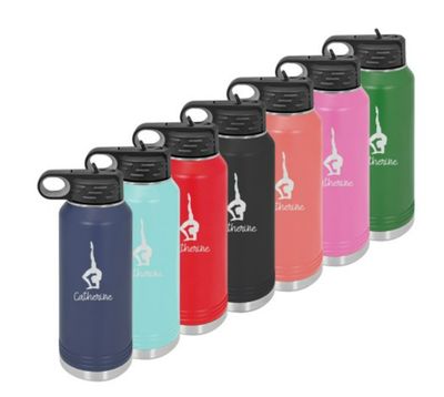 Water Bottle With Gymnastics Design