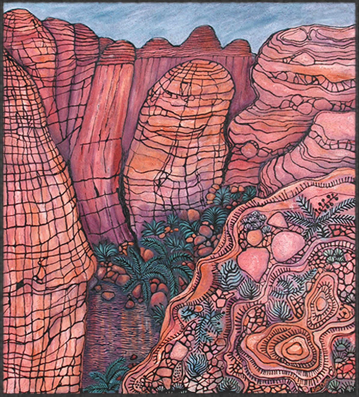 Very heavily textured - image details can be felt with hands as well as seen.