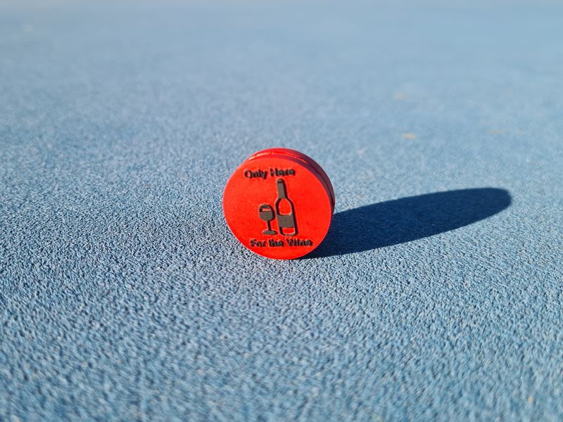 Tennis Racquet Vibration Dampener, Racket, shock absorber, only here for the wine, wine