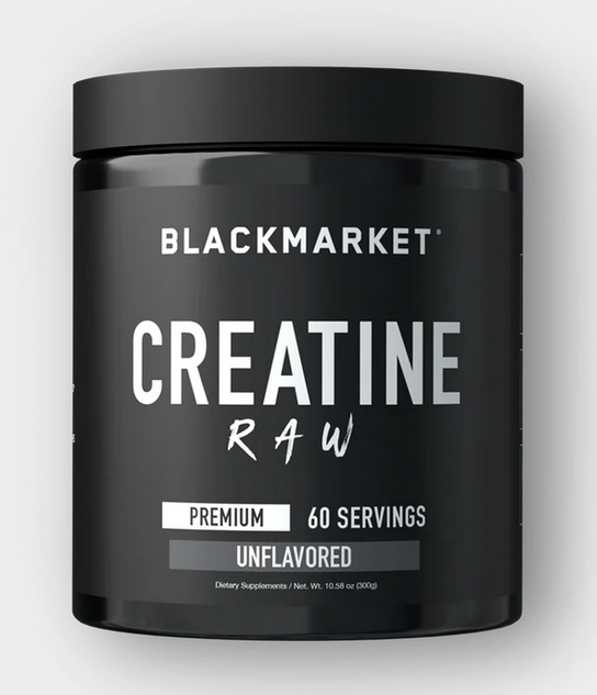 BLACKMARKET CREATINE RAW 60SVG