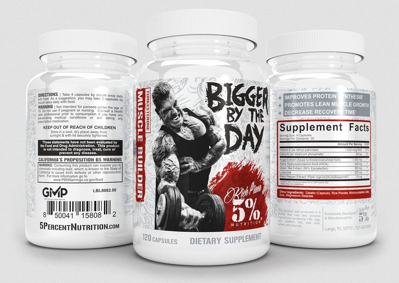 5% BIGGER BY THE DAY 90C