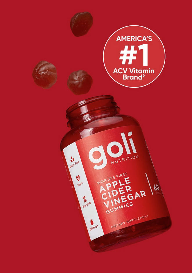 GOLI APPLE CIDER VINEGAR 60GUMMIES