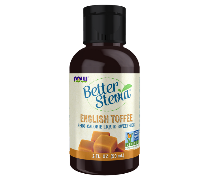 NOW BETTER STEVIA 2FL OZ ENGLISH TOFFEE