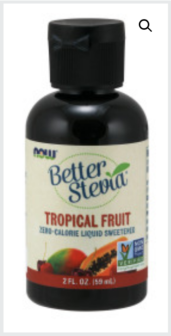 NOW BETTER STEVIA 2FL OZ TROPICAL FRUIT