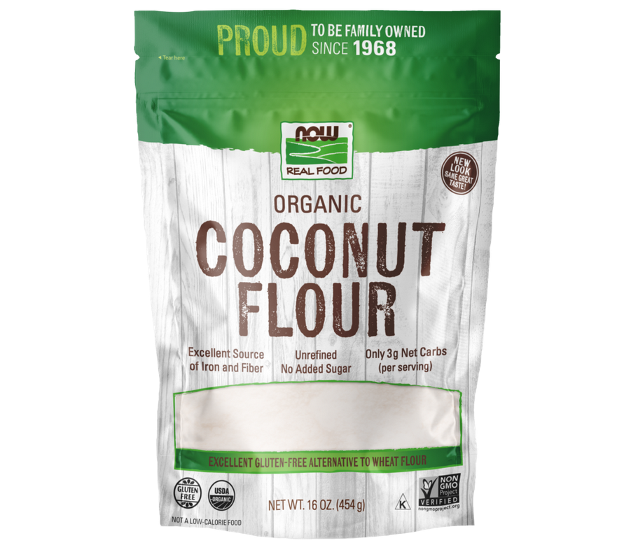 NOW COCONUT FLOUR 16OZ