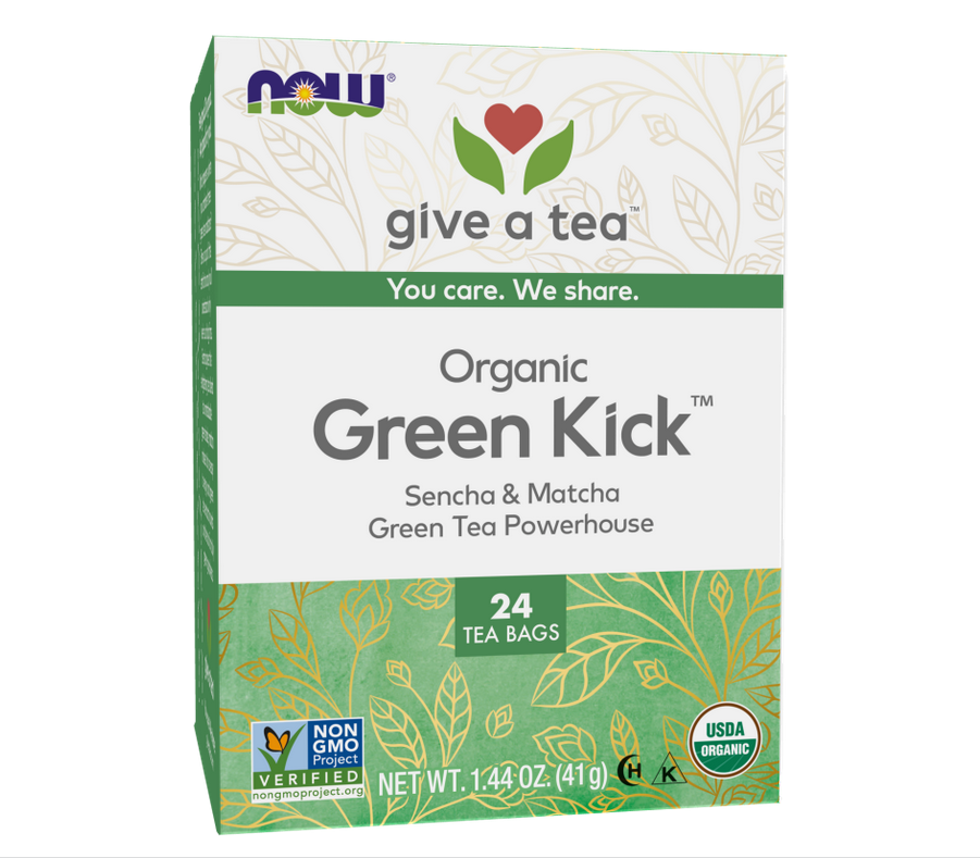 NOW FOODS GREEN KICK TEA 24CT