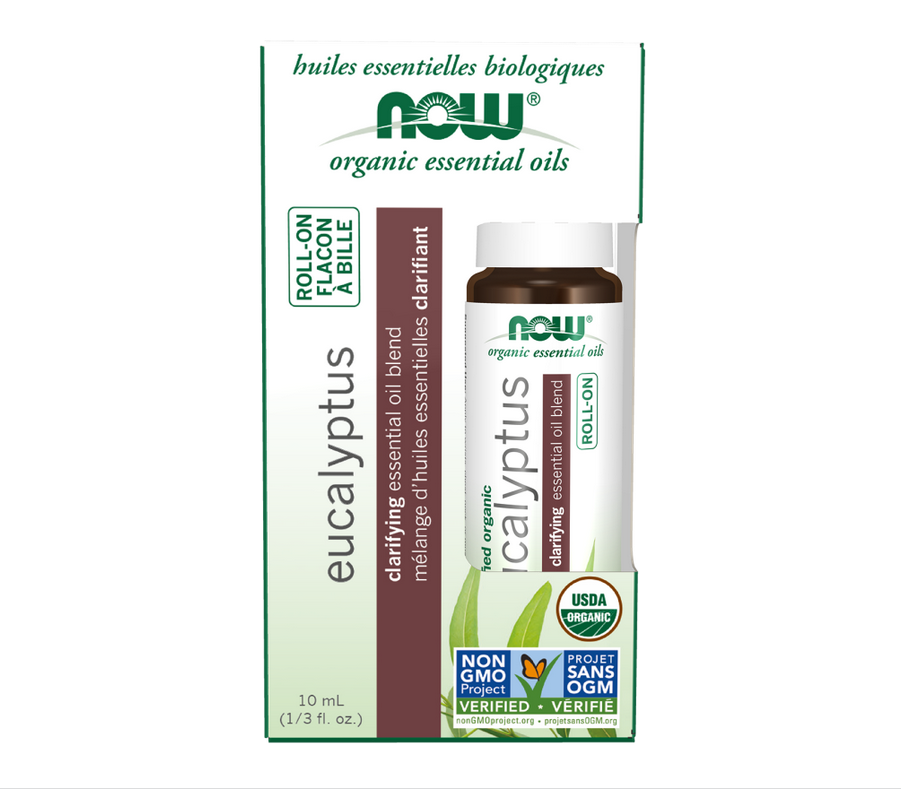 NOW EUCALYPTUS ESSENTIAL OIL BLEND ROLL ON,ORGANIC