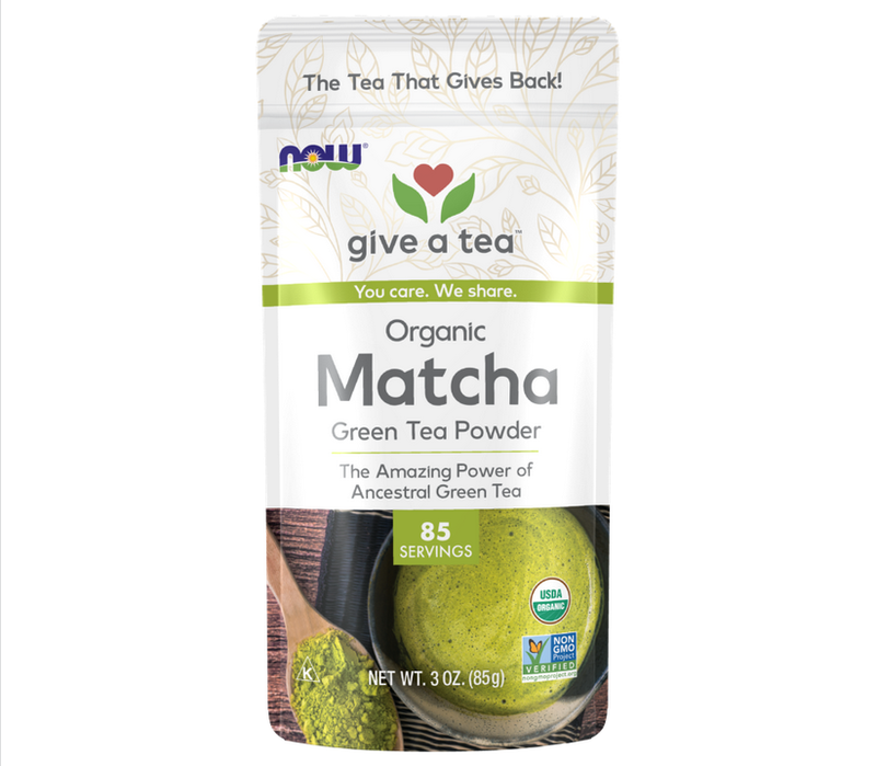 NOW MATCHA GREEN TEA 3OZ POWDER ORGANIC
