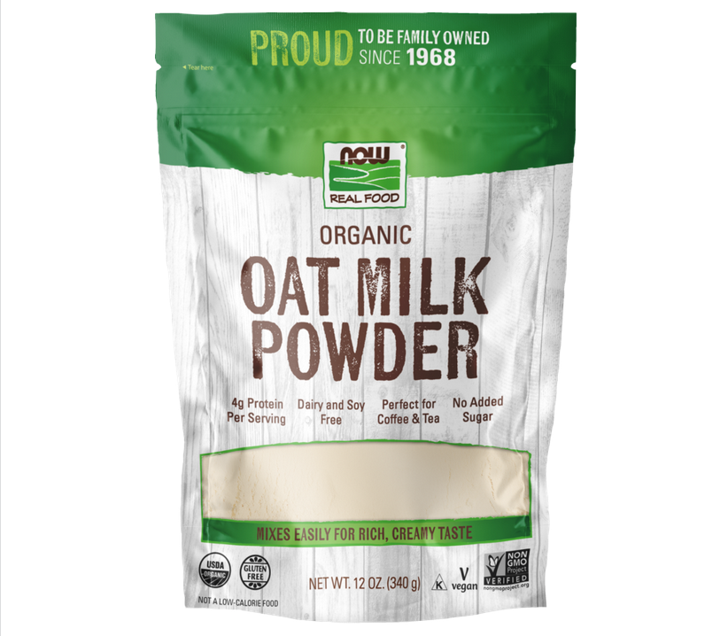 NOW OAT MILK POWDER 12OZ ORGANIC