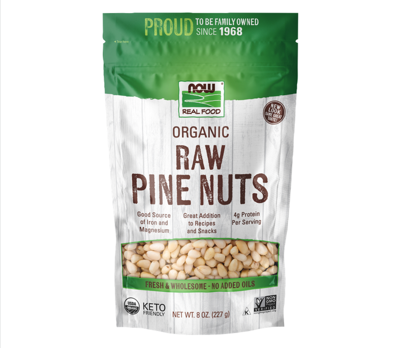 NOW PINE NUTS 8OZ RAW ORGANIC