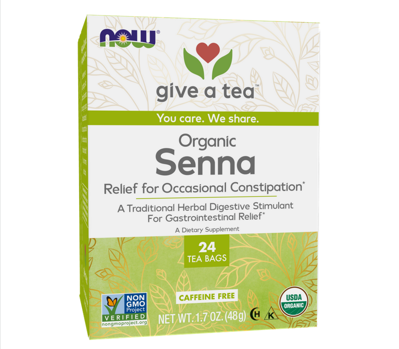 NOW SENNA TEA 24TEA BAGS, ORGANIC
