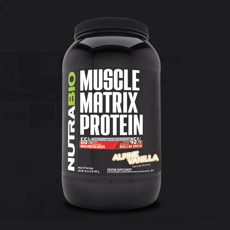 NUTRABIO MUSCLE MATRIX