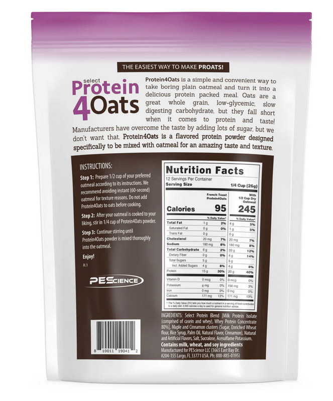 PESCIENCE SELECT PROTEIN4OATS
