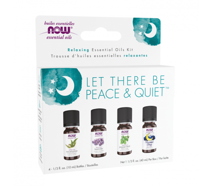 NOW LET THERE BE PEACE &amp; QUIET OIL KIT 4PK