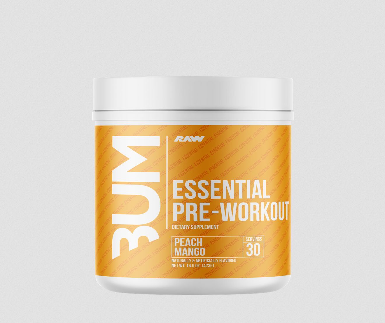 RAW CBUM ESSENTIAL PRE-WORKOUT PEACH MANGO