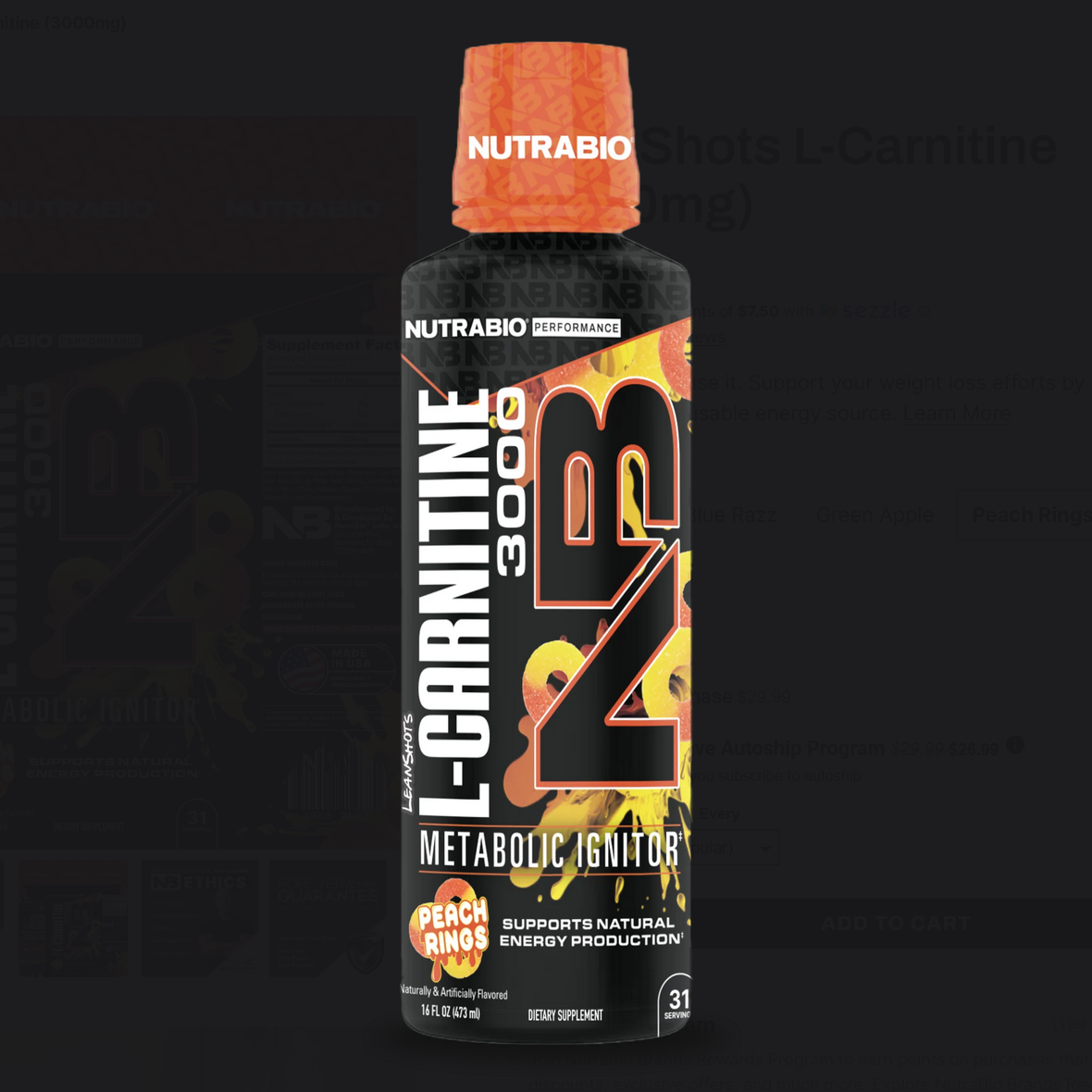 NUTRABIO L-CARNITINE 3000