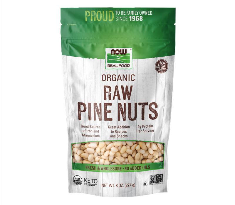 NOW PINE NUTS 8OZ RAW ORGANIC