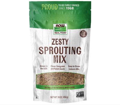 NOW ZESTY SPROUTING MIX 16OZ