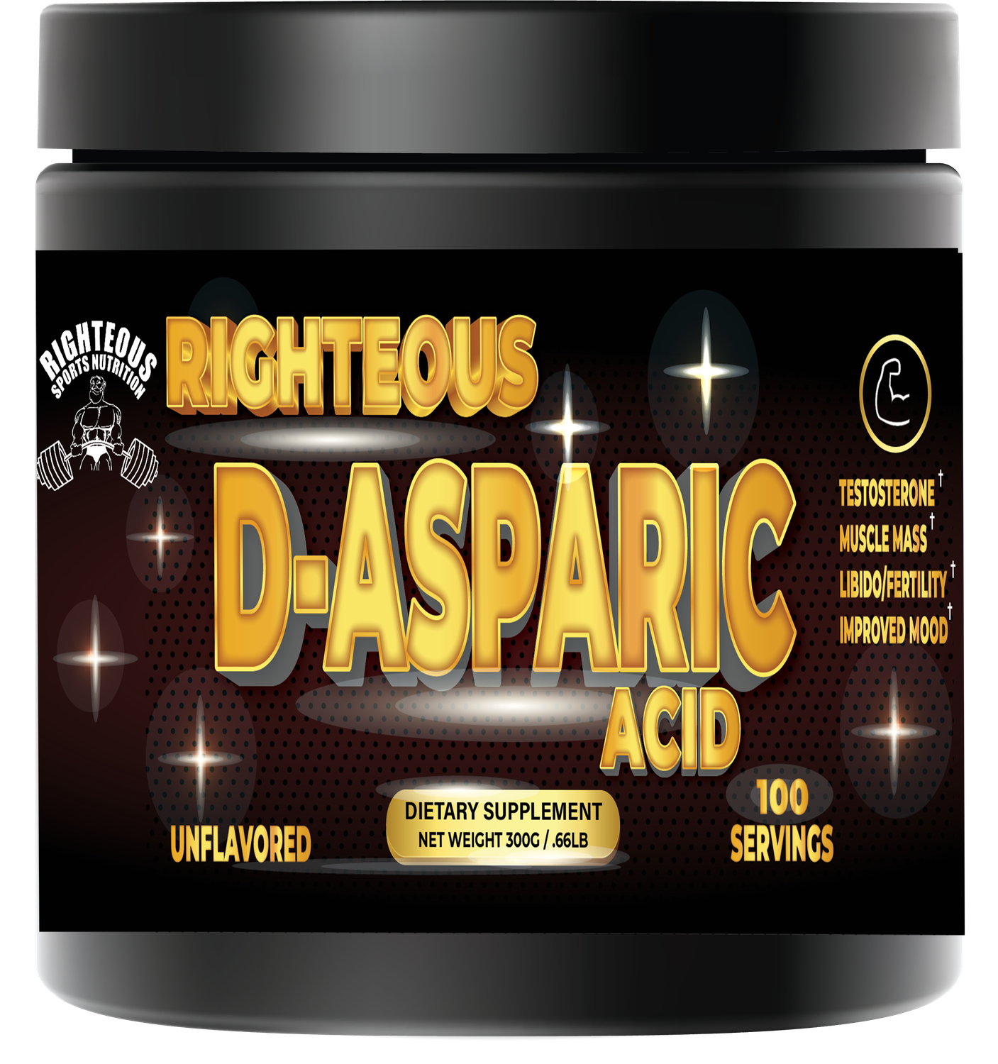 RIGHTEOUS D-ASPARTIC ACID 100SV