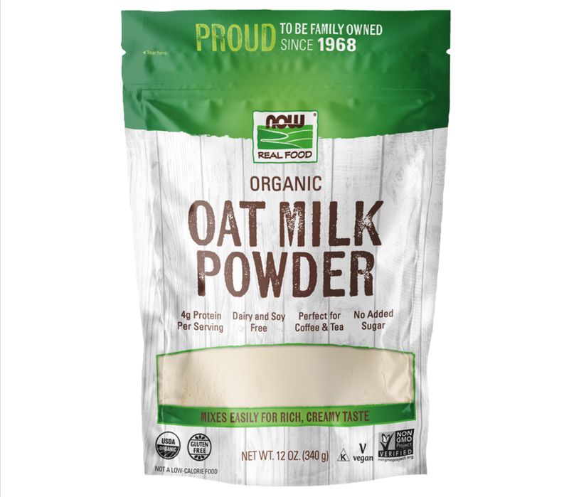 NOW OAT MILK POWDER 12OZ ORGANIC