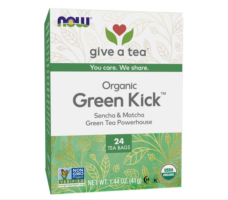 NOW FOODS GREEN KICK TEA 24CT