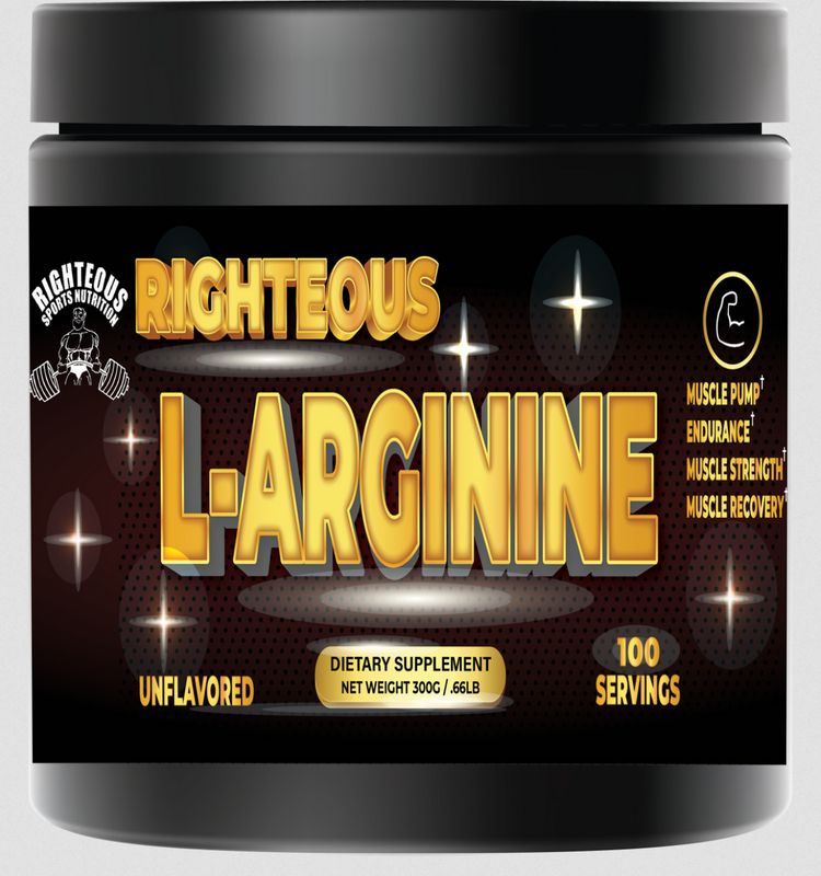 RIGHTEOUS L-ARGININE 300G 100SVG