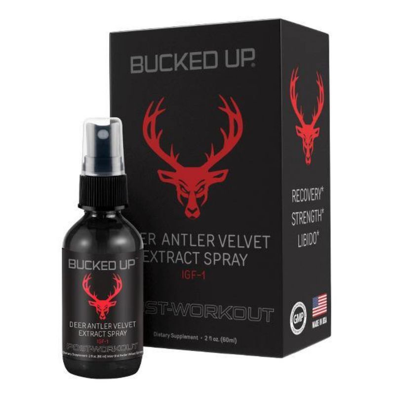 BUCKED UP DEER ANTLER VELVET SPRAY IGF1 2FL OZ