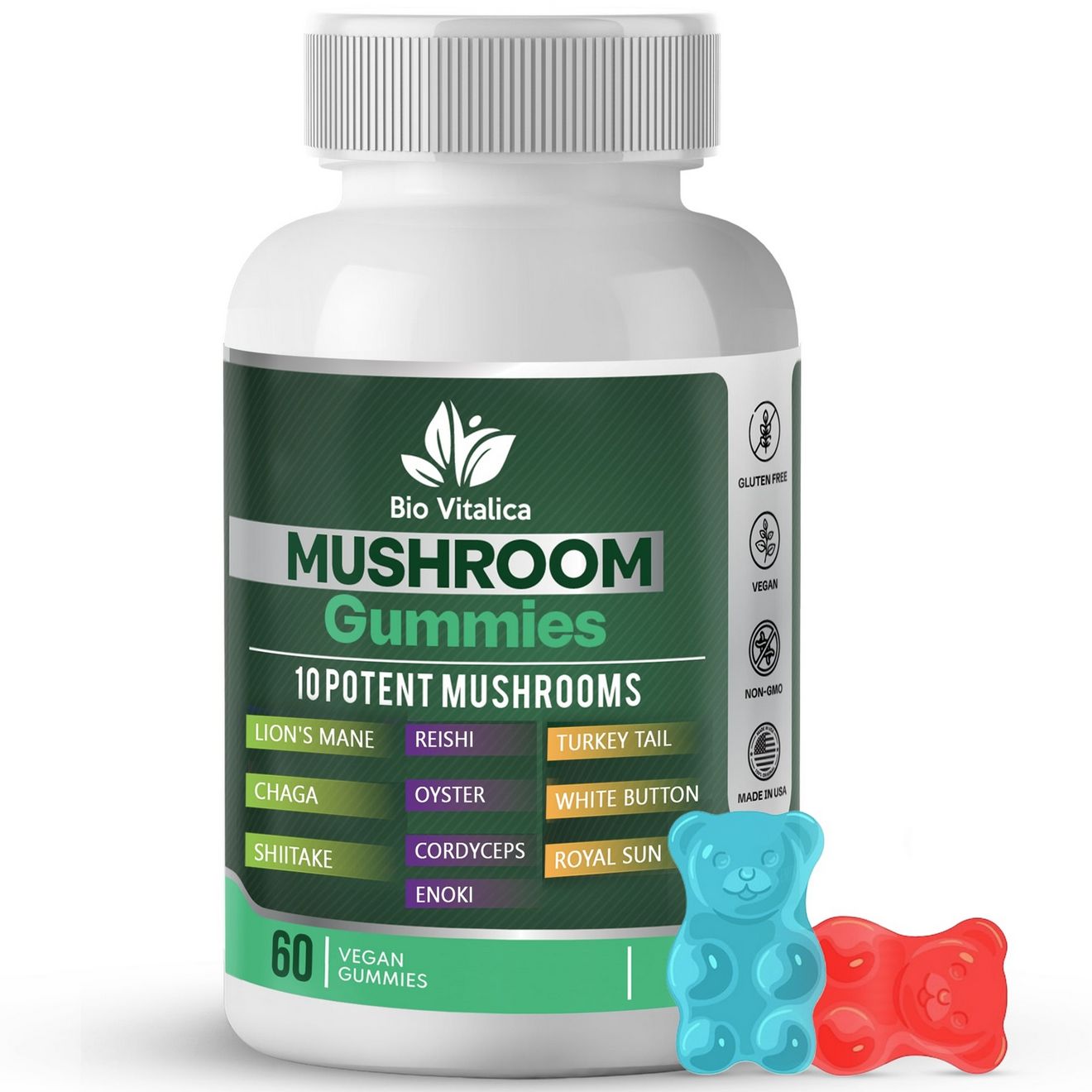 BIOVITALICA MUSHROOM GUMMES 60VG