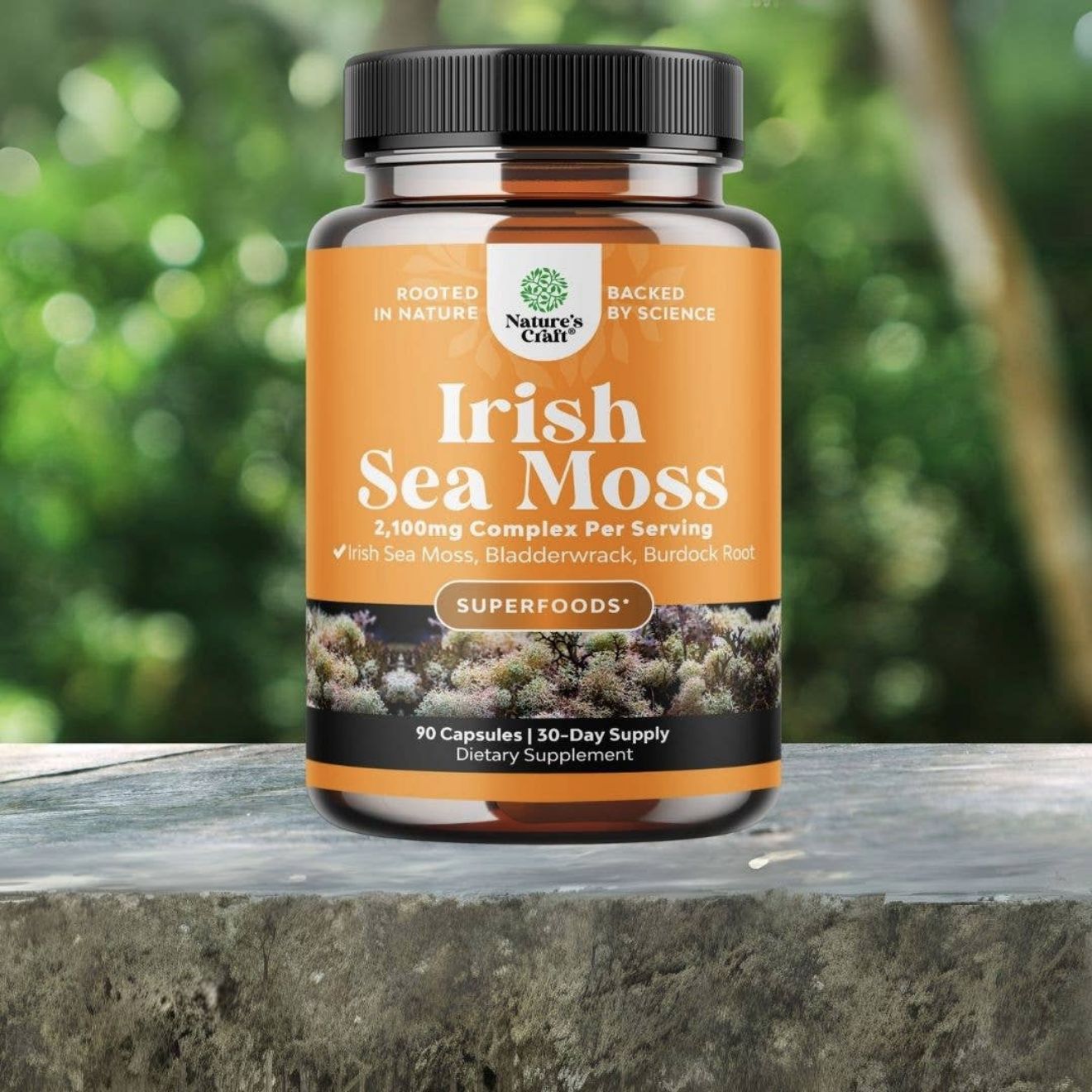 NATURE'S CRAFT IRISH SEA MOSS + BLADDERWRACK 90C