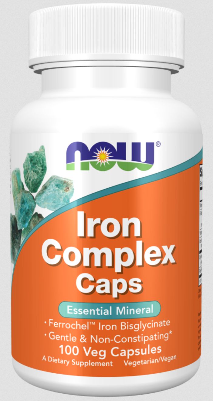 NOW IRON COMPLEX CAPS 100VC